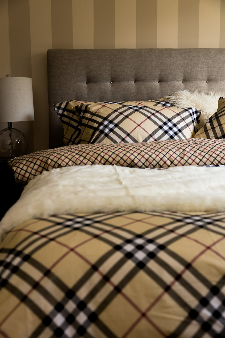 Ensemble de Housse 6 pièces en coton à carreaux Banff Grandeur Queen