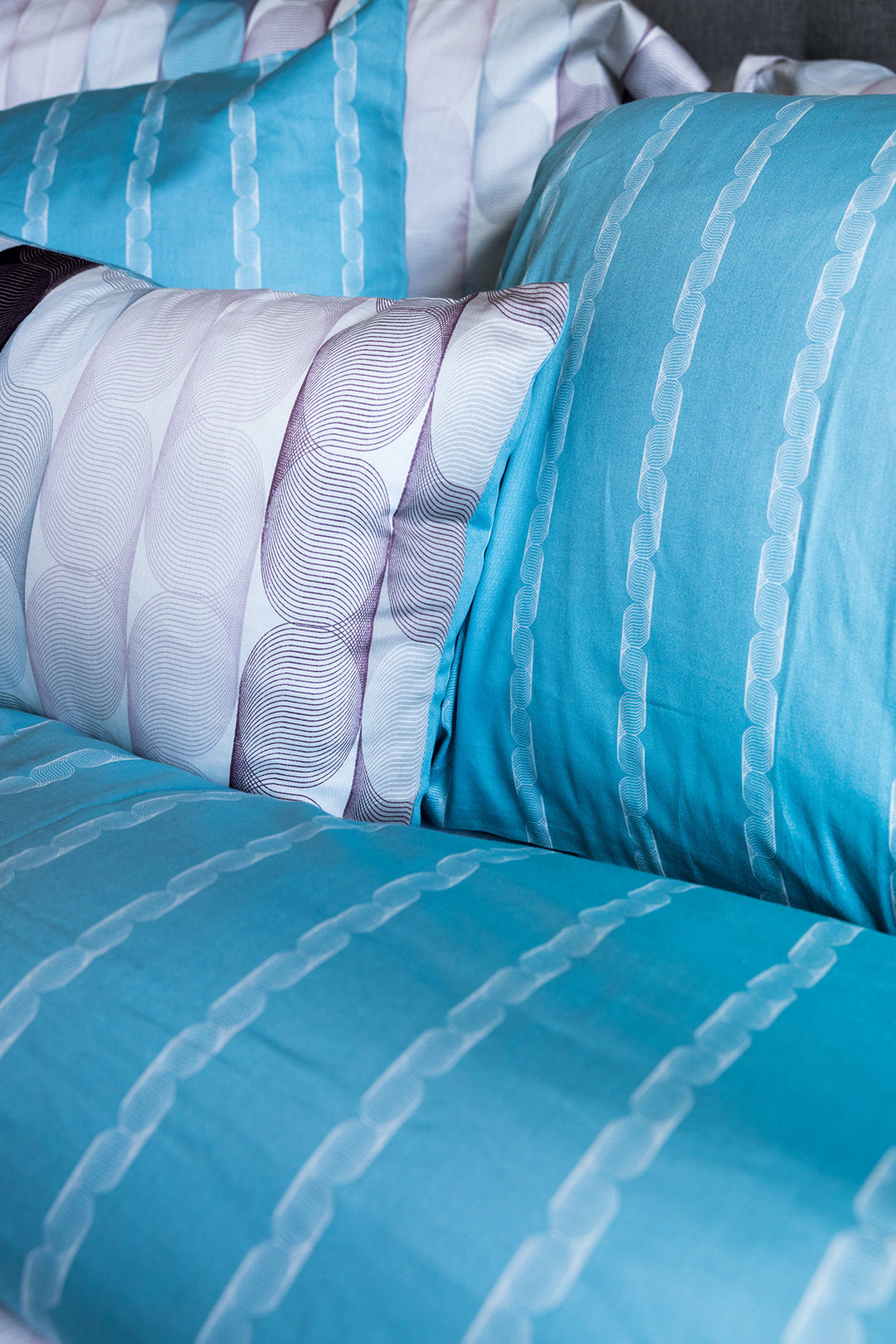 Ensemble de housse de couette Imprimer Réversible Bermuda Grandeur Queen