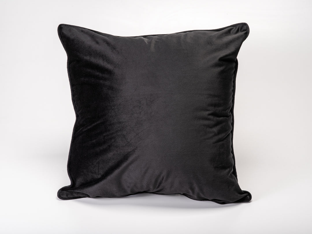 Oreiller Décoratif en Velours pelucheux Noir