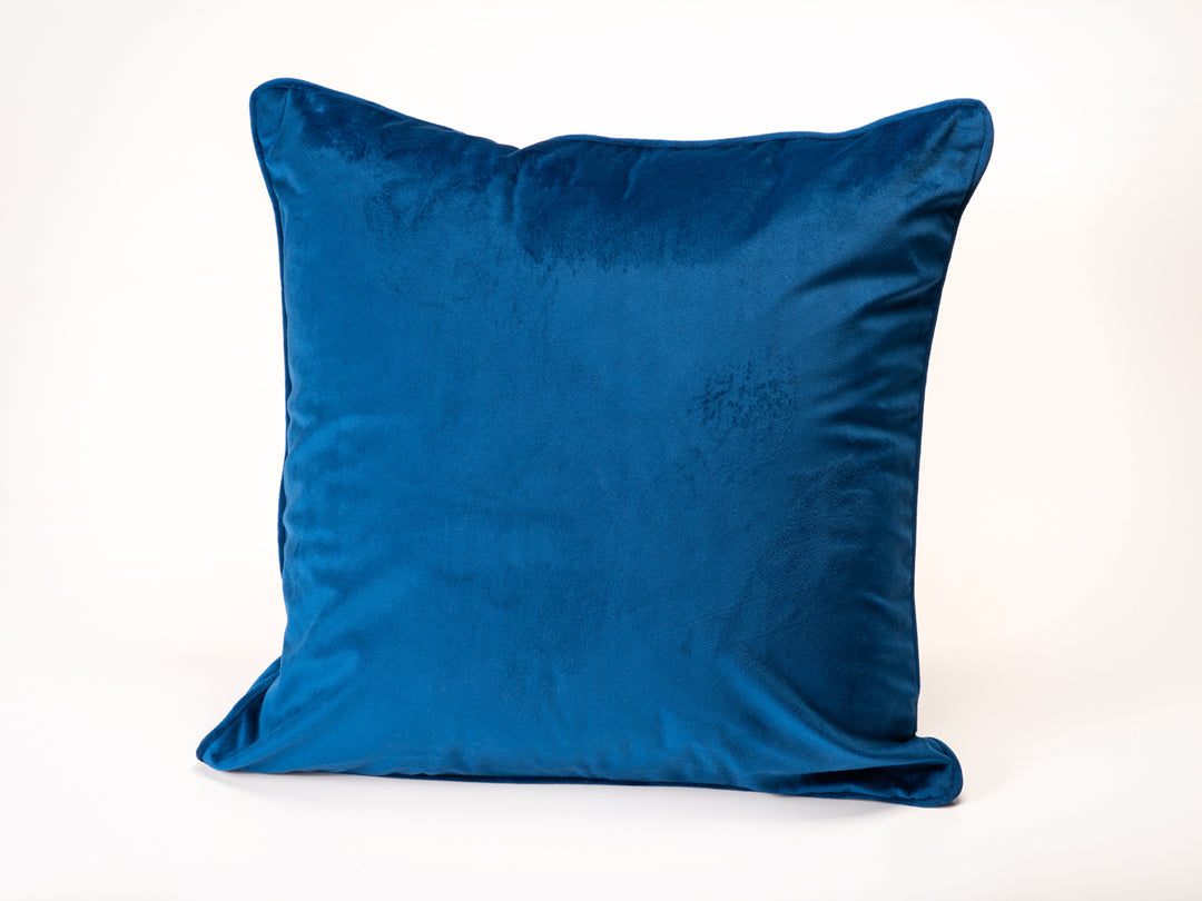 Oreiller Décoratif en Velours pelucheux Bleu