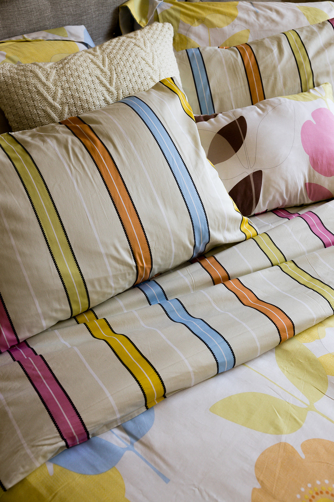 Ensemble de housse de couette Maui Imprimer Réversible Grandeur Queen