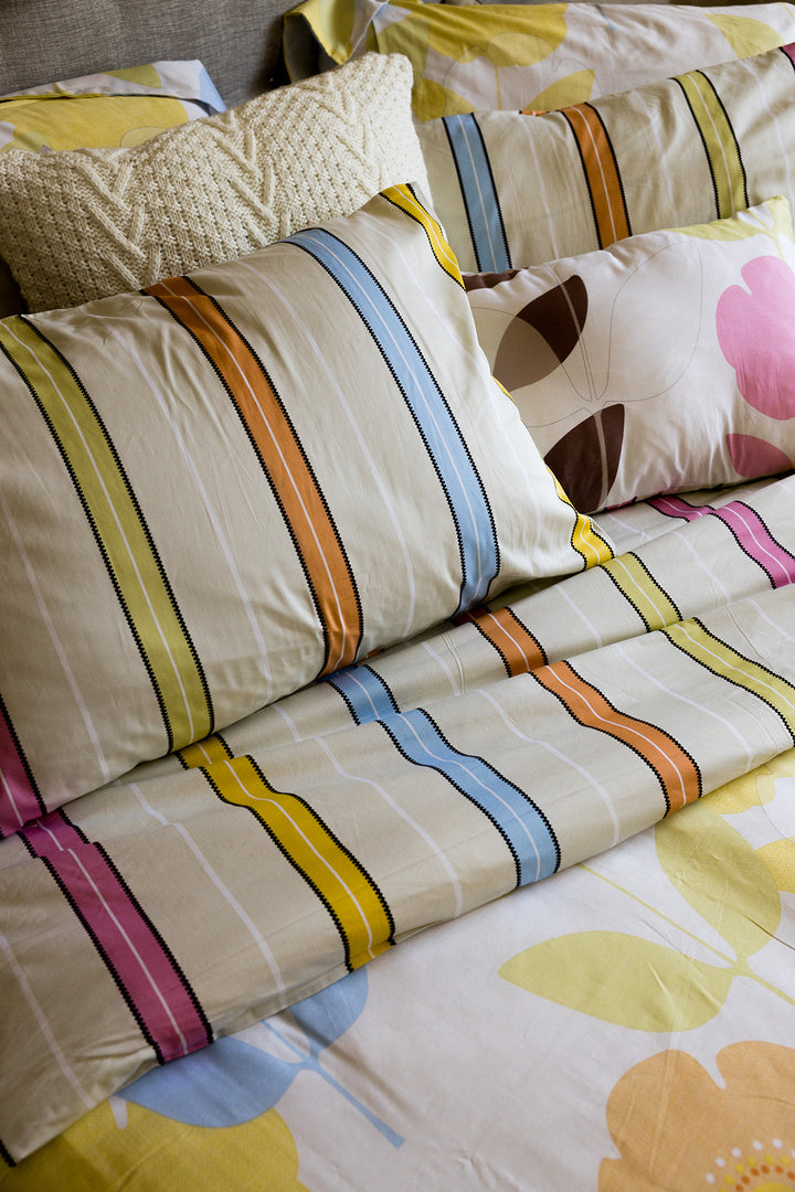 Ensemble de housse de couette Maui Imprimer Réversible Grandeur Queen