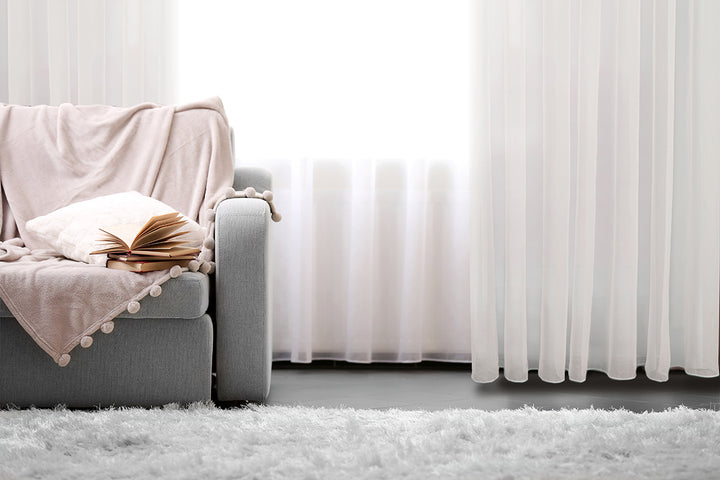 Rideaux Voilage Jacquard a Oeillets Bari 108" x 108"