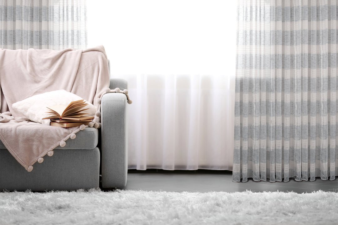 Rideau Voilage Boho Jacquard Geneva Avec Oeillets 108"x95"