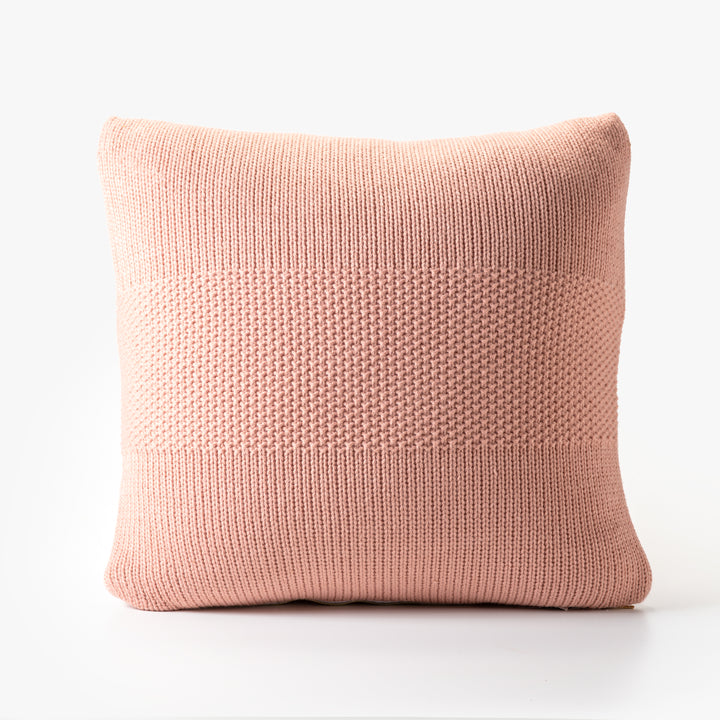 Oreiller décoratif en tricot Blush