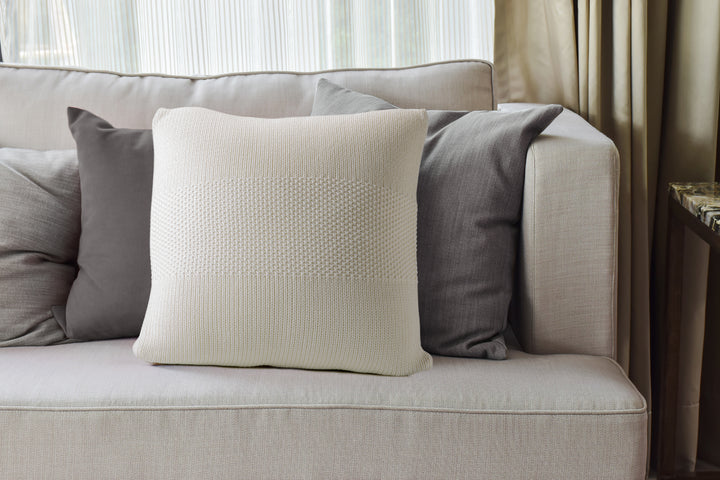 Oreiller Décoratif en Tricot crème