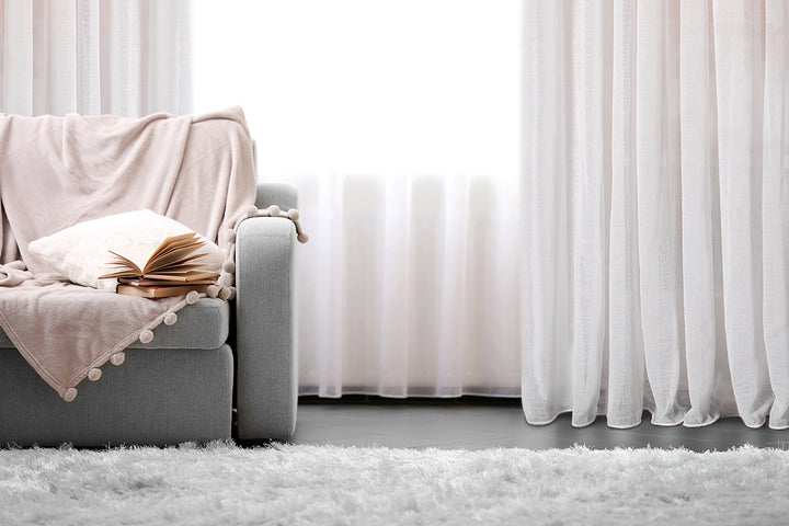 Rideau à Oeillets en lin texturé et transparent Marbella