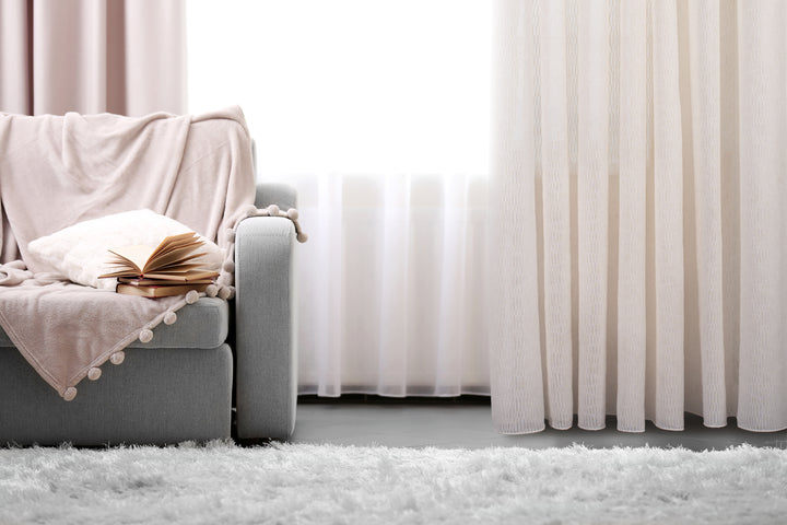 Rideau à voilage lourd texturé naturel Taranto 108"x 95"