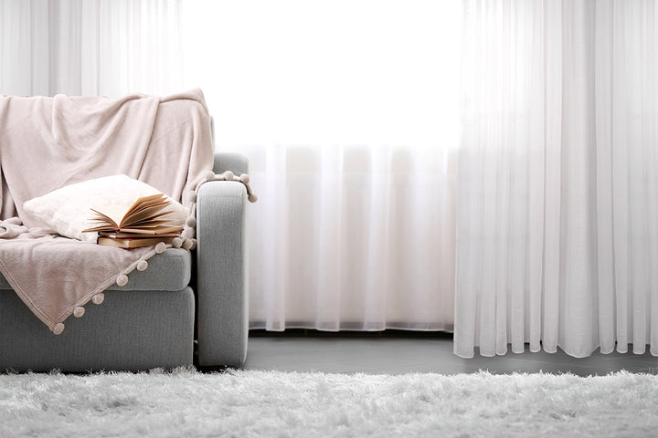 Voile Jacquard en faux lin Ultra avec œillets