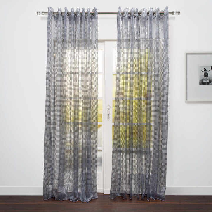 Alfa Jacquard Sheer Grommet Curtain
