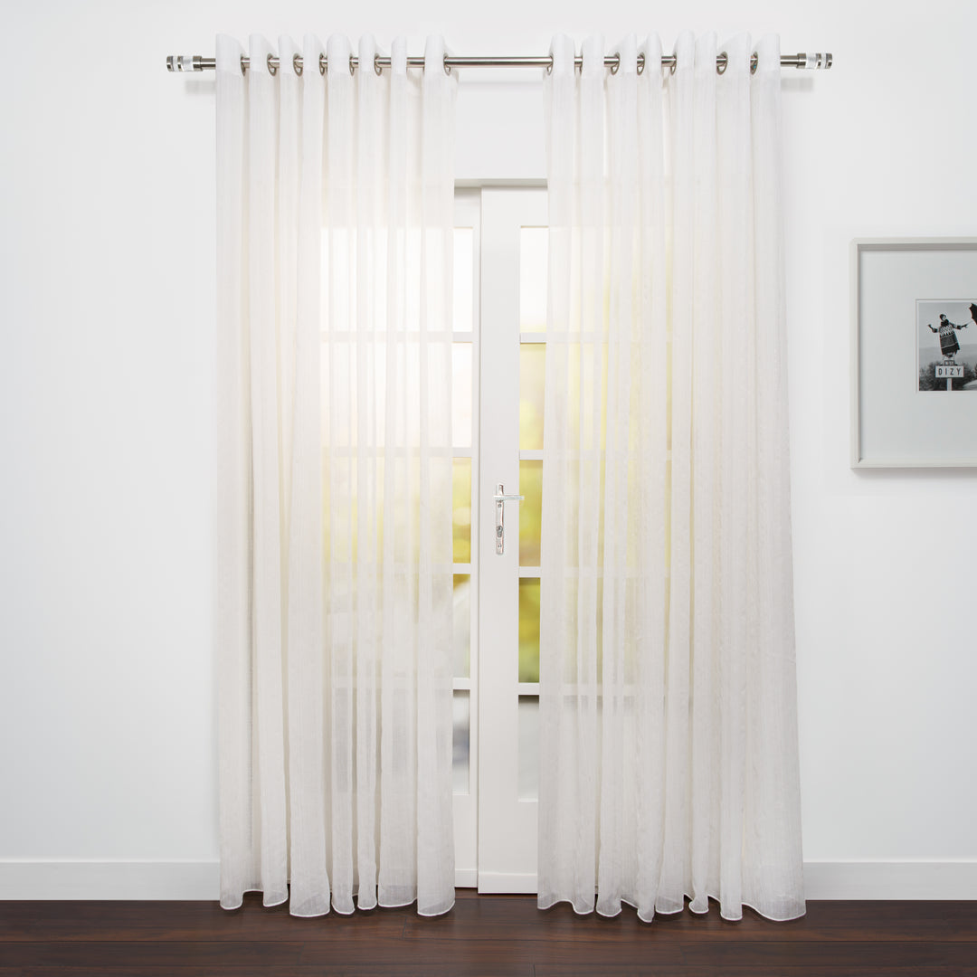 Rideau à oeillets en lin d'inspiration naturelle Napa 108"x 95"