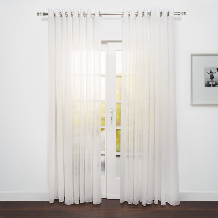 Rideau à oeillets en lin d'inspiration naturelle Napa 108"x 95"