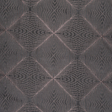 Élégant rideau jacquard à motifs de diamants filtrant la lumière Sumatra 54"x 95"
