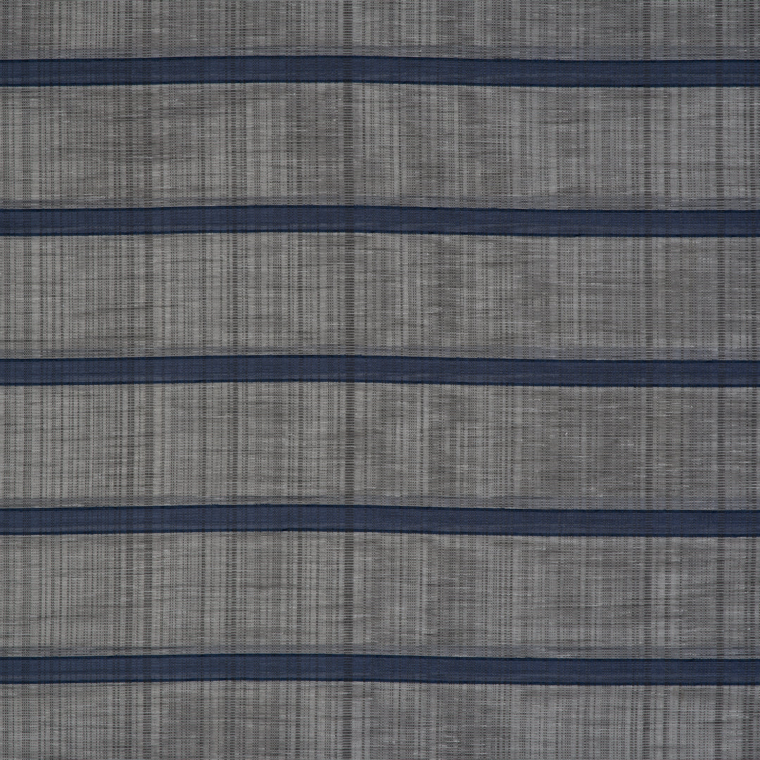 Rideau transparent texturé à rayures horizontales Quantas Avec Oeillets 108" x 95"