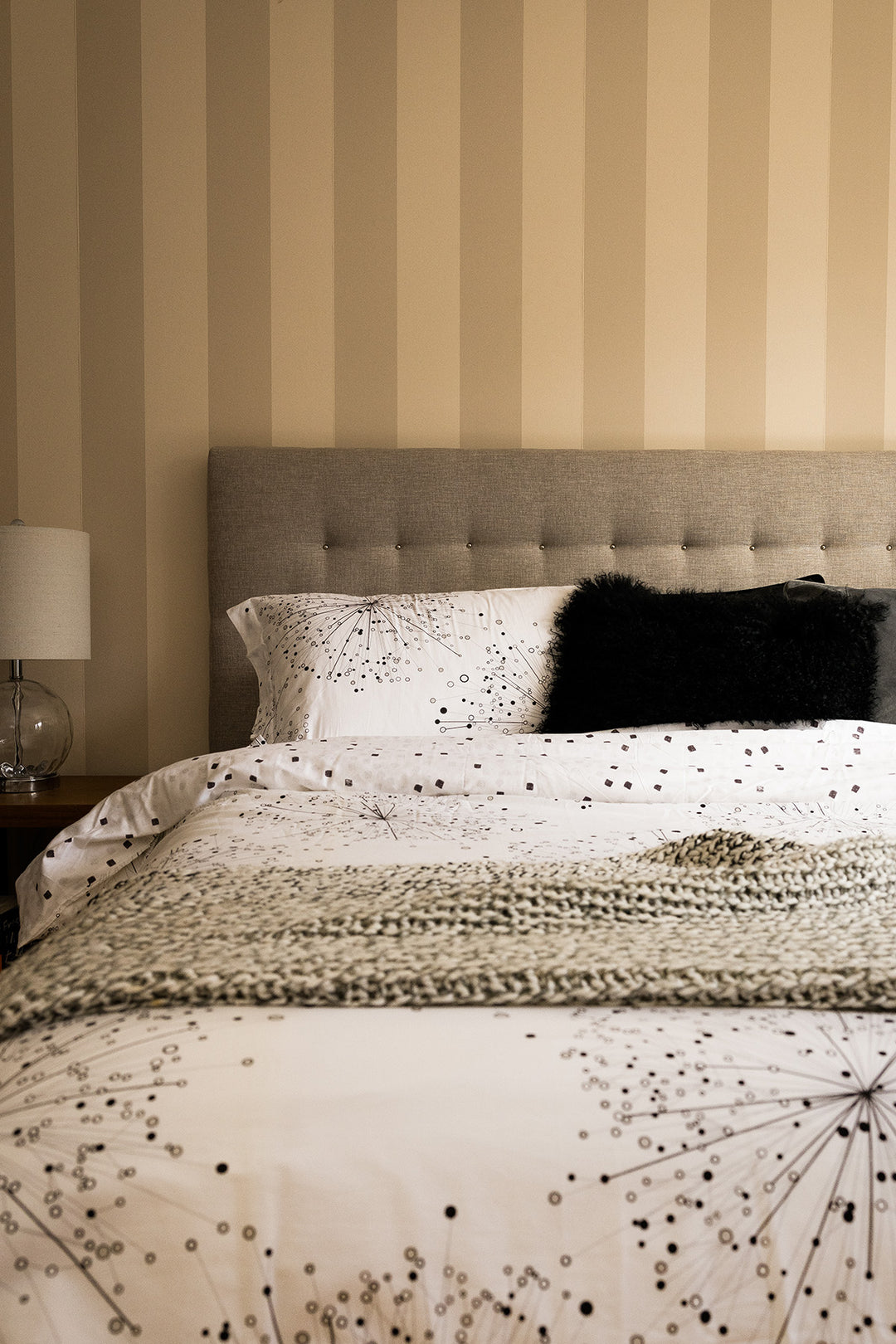 Tobago Queen Size Printed Reversible 6 pc Cotton Duvet Cover Set