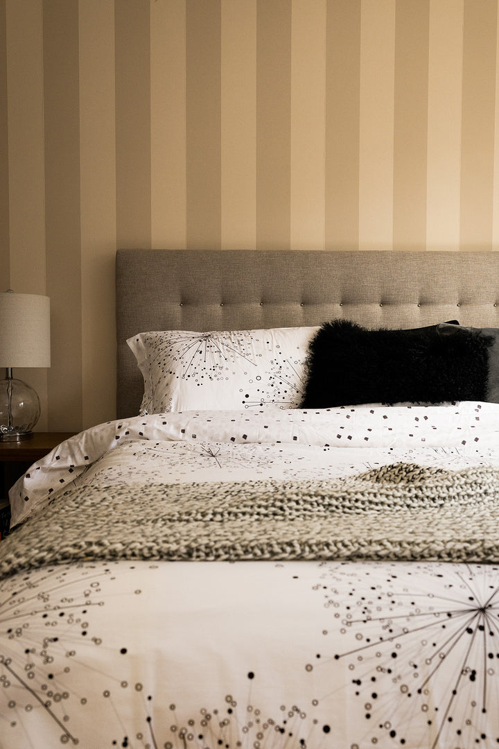 Tobago Queen Size Printed Reversible 6 pc Cotton Duvet Cover Set