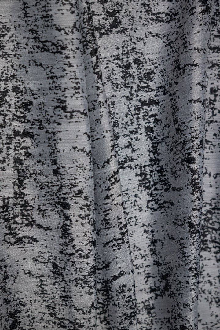 Rideau Motif abstrait de points en jacquard Toyo Avec Oeillets