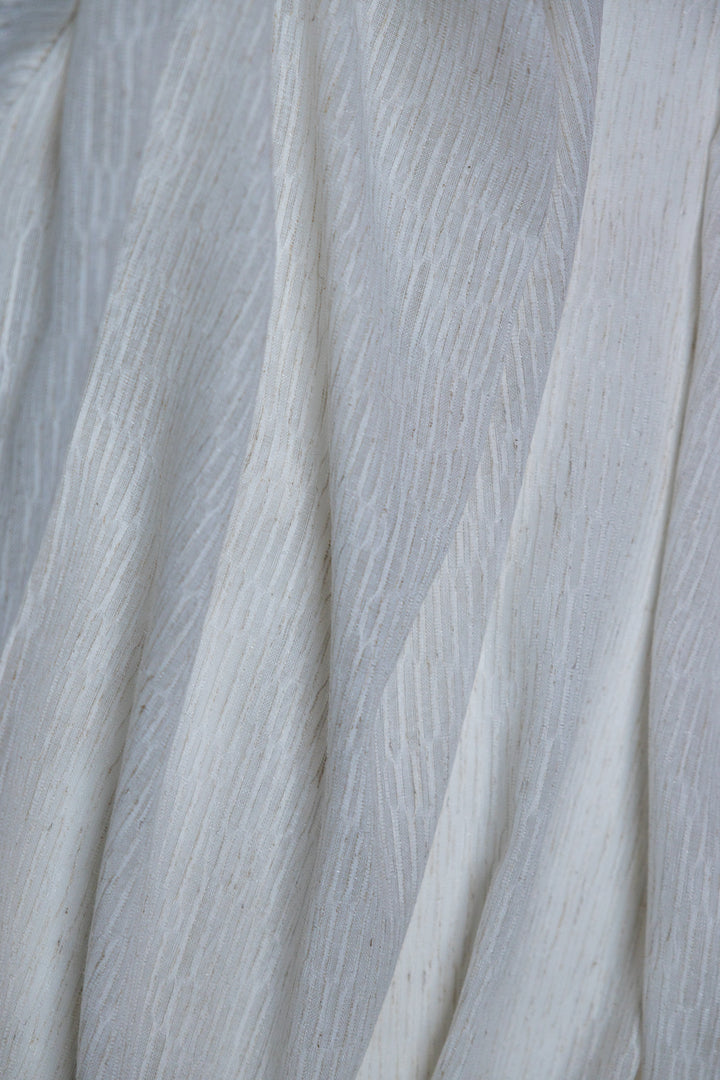 Rideau à voilage lourd texturé naturel Taranto 108"x 95"