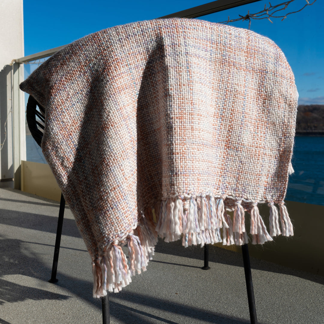 Sapporo Multi knit textured throw blanket 50" x 60"