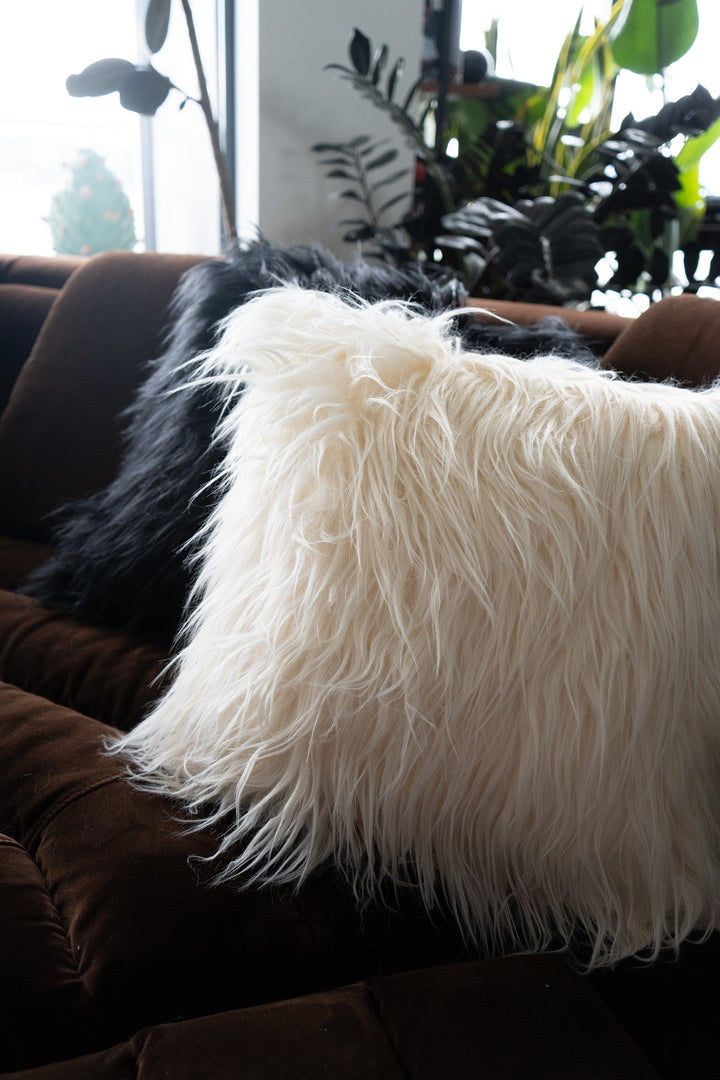 Faux Sheep fur pillows 20"x 20"