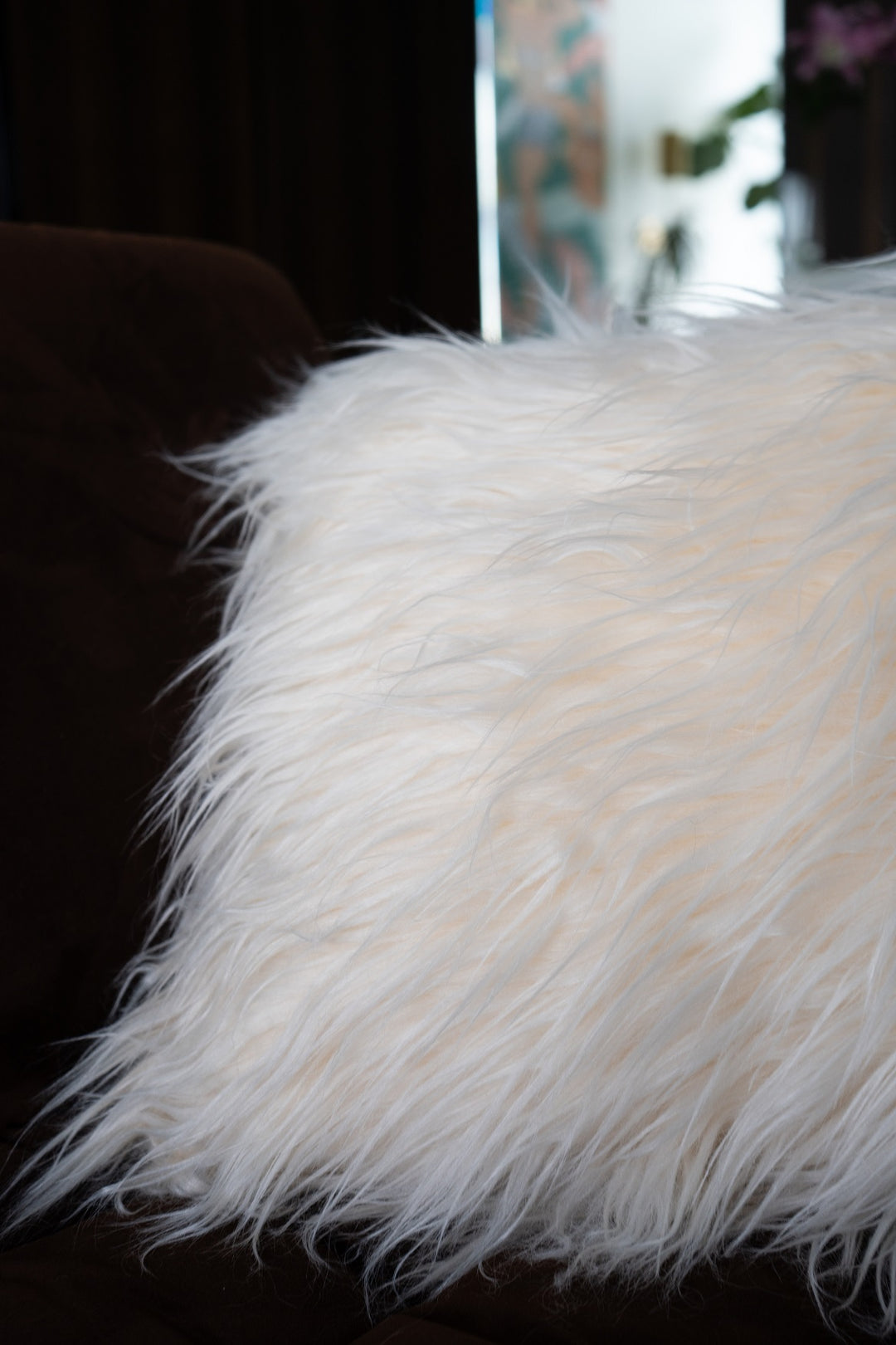 Faux Sheep fur pillows 20"x 20"
