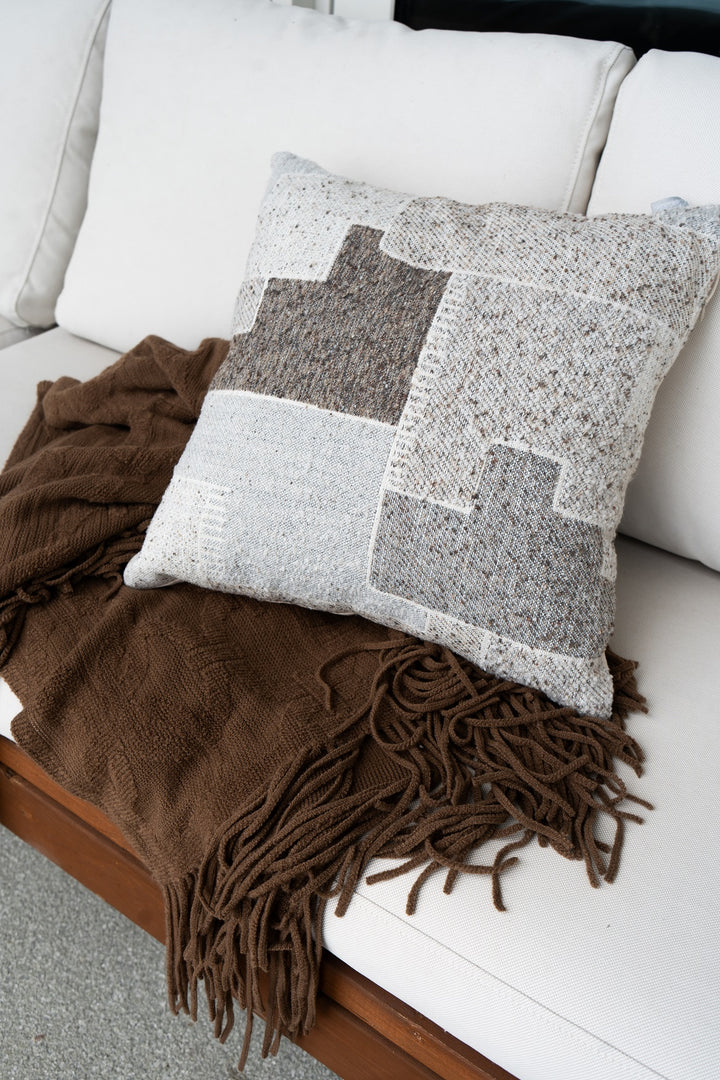 Patchwork style 18" x 18" Pillow
