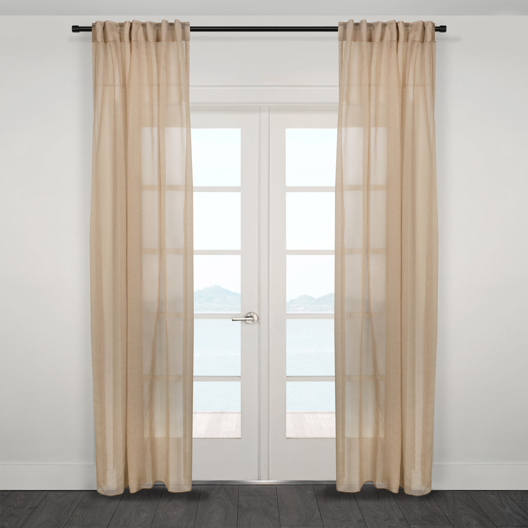 Dali Reverse Tab / Rod Pocket Sheer