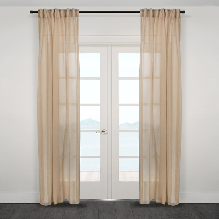 Dali Reverse Tab / Rod Pocket Sheer