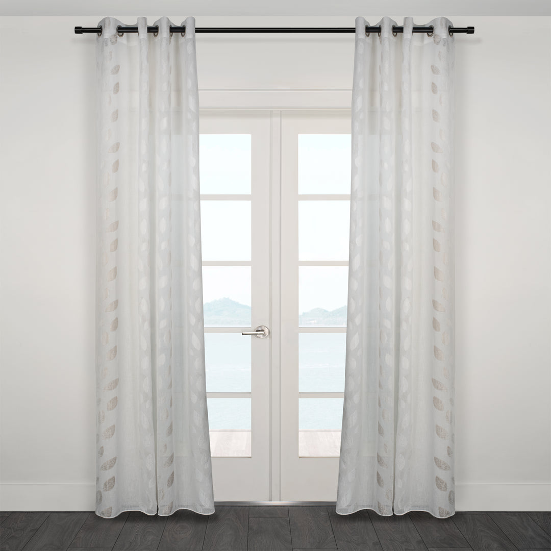 Kali Earth Leaf jacquard Design Curtain 54"x95"