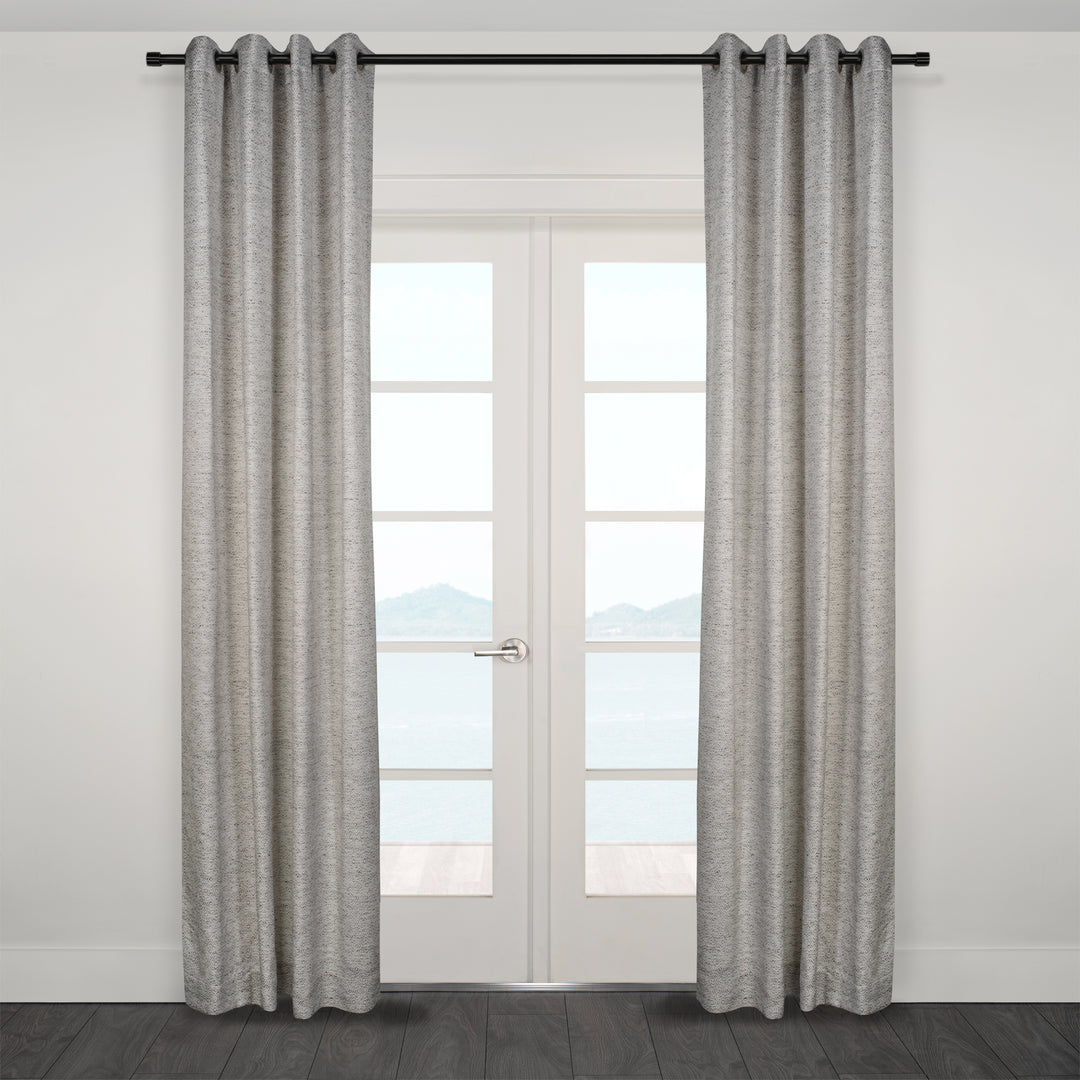 Tirana Grey jacuqard Curtain 54"x95"
