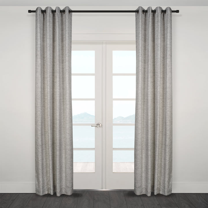 Tirana Grey jacuqard Curtain 54"x95"