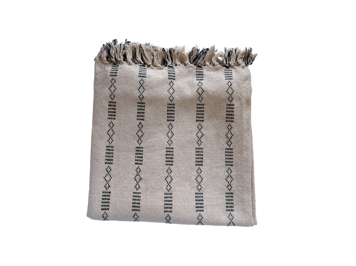 Kyoto woven texture throw blanket 50"x 60"